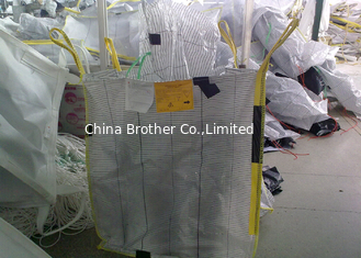China 1.5 Tons 4 Panel Baffle FIBC Jumbo Bags bulk sacks For Loading Custom Color supplier