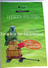 China Double Stitched Woven Rice Packaging Bags OPP Laminated 9 Colors supplier