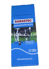 China High Strength Durable Woven Plastic Feed Bags Leak Resistant 100% Recyclable supplier