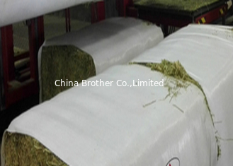 China Woven Polypropylene Hay Bale Packaging Fabric Non Toxic 60 Gsm - 120 Gsm Density supplier