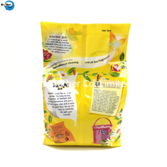 China High Quality 2.5KG 10KG Plastic Rice Gusset Packaging Bag Four Side Seal Gusset Pouch with Handle supplier