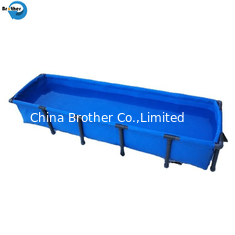 China Folding PVC Tarpaulin Liner For Biofloc Fish Tank 10000L Fish Farming Tank supplier
