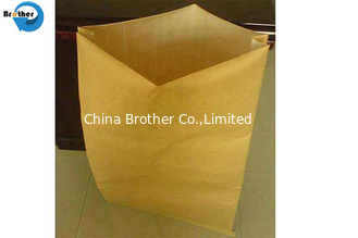 China Kraft Paper Laminated PP Woven Bag, Kraft Paper Sack Bags with PP Woven Laminated for Packing Flour, Powder Chemical supplier