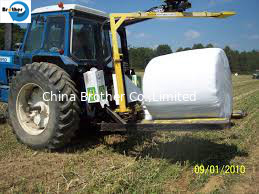 China China Good Sale Colored Non Toxic Large Round Hay Bale Covers , Breathble Hay Bale Fabric supplier