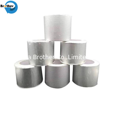 China Insulating Glass Making Aluminum Spacer Bar Coating Round Spacer Double Side Butyl Rubber Tape supplier