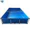 Foldable 1000L 5000L 10000L PVC Biofloc Fish Farming Aquaculture Tank with Aluminum Frame supplier
