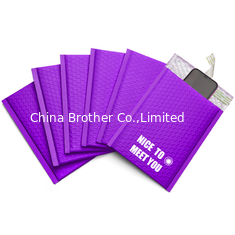 China Metallic Shipping Bag Custom Printed Black Rose Poly Bubble Mailers Padded Envelopes supplier