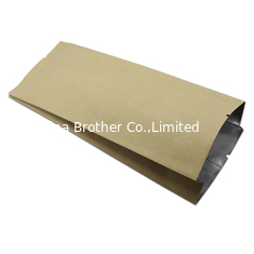 China Wholesale Best Quality Aluminum Foil Packaging Paper Bag Kraft Foil Lined Bag Greaseproof Custom Logo Kebab Bag supplier