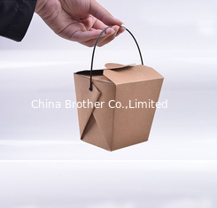 China Take Out Rectangle Paper Chinese Noodle Lunch Box For Wholesale supplier