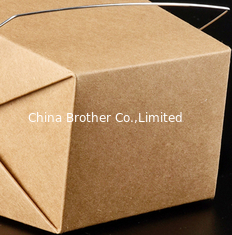 China Custom Printed Disposable Paper Take Away Craft Box For Hot Food Packaging supplier