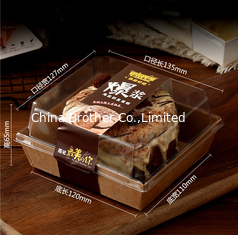 China Printed Recycled Rectangle Craft Paper Box Food For Take Away supplier