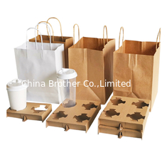 China Disposable take away paper pulp tray 2 cup 4 cup holder cup carrier for coffee cup supplier