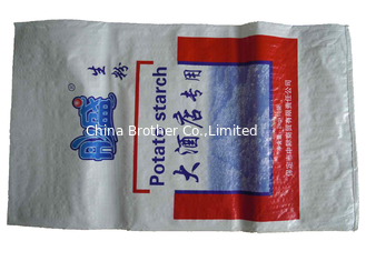 China Gravure Printing Laminated Bopp Woven PP Sacks , Woven Polypropylene Rice Bags supplier