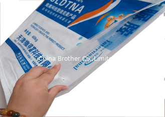 China 25kg Empty Woven Polypropylene Sacks For Cement / Fertilizer With Anti Slip Surface supplier
