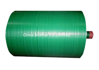 China Green Color PP Tubular Woven Fabric , PP Woven Sack Fabric Waterproof supplier