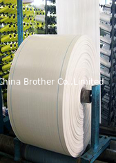 China White Color Waterproof Tubular Woven Fabric , Woven Polypropylene Fabric Rolls supplier