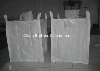 China Recycled PP Bulk Material Bags With Filling Spout , FIBC Empty Jumbo Bags supplier