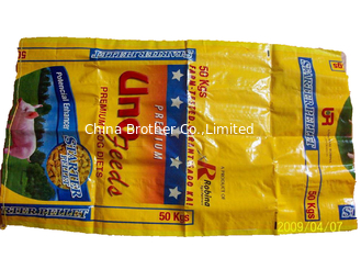 China Eco Friendly 50 Lb Feed Bags , Personalized Cattle Feed Sack Bags Reusable supplier