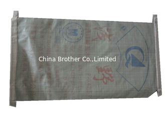 China White / Brown Cement PP Valve Bag , Kraft Paper PP Woven Gusseted Poly Bags supplier