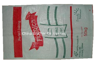 China OEM PP Wheat Flour Packing Bags , Woven Sack Bags For Agricultural / Indusrial supplier