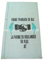 China Moisture Proof 50kg PP Woven Flour Sacks / Woven Polypropylene Packaging Bags supplier