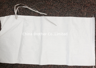 China White Empty Polypropylene Sandbags , Heavy Duty Plastic Bags For Sand Packing supplier