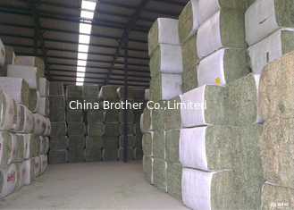 China Custom Printed PP Woven Fabric For Shrink Wrap Hay Bales Crush Resistance supplier