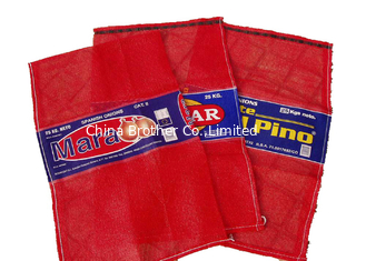 China PE Polyethylene Woven Net Bags For Produce Multi Colored supplier