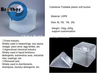 China 7.5L Cubitainer Medical/Food Collapsible Lightweight Leak-Proof Plastic Container for Liquids supplier