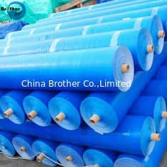 China High Cost Performance PE Waterproof Reinforced Tarpaulin Fabric With White Color 150gsm supplier