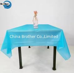 Disposable PE Plastic Table Cover for Table Protection: Durable, Waterproof, Easy-Clean Table Cover for Dining, Kitchen and Outdoor