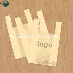 Eco Friendly Compostable Biodegradable Corn Starch /Pbat/PLA T-Shirt Shopping/Packing Bags Plastic Shopping Bag Ok Compostable