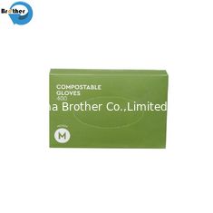 Food Safety Protective Transparent Compostable Disposable Gloves Plastic Gloves for Corn Strach