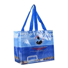 China Large reusable customized logo printing pp woven bag supplier