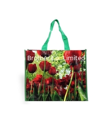 China Supermarket Reusable Recyclable Shopping Gift Promotional Laminated PP Woven Bag supplier