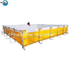 China Foldable 1000L 5000L 10000L PVC Biofloc Fish Farming Aquaculture Tank with Aluminum Frame supplier