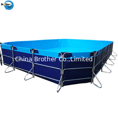 China 1000L Collapsible Flexible &amp; Foldable PVC Tarpaulin Fish Farming Tank supplier