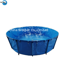 China plastic pvc collapsible round frame folding eco-friendly movable fish tank for fish farming supplier