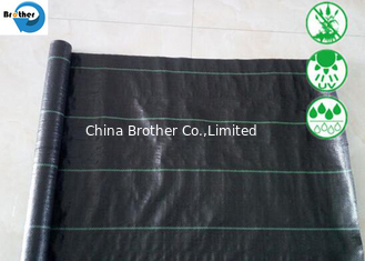 China China 15FT*300FT Black PP Woven Weed Control Landscaping Fabric supplier