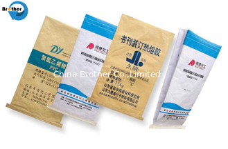 China Custom Logo 50kg 25kg Capacity Strong Kraft Paper Laminated PP Woven Bag with Inner PE Plastic Liner supplier