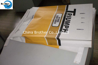China Custom Printed 8kg Kraft Paper Laminated with PP Woven Charcoal Packing Bag, Paper Bag for Hardwood Lump Charcoal supplier