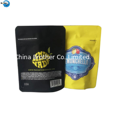 China Custom Black Laminated Pouch Coffee Tea Snack Fruit Tobacco Flexible Plastic Packaging Bag supplier