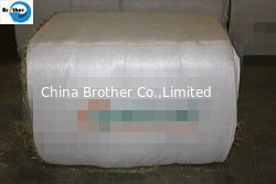 China High Tenacity Tubular PP Round Hay Bale Sleeves , White Woven Polypropylene Fabric Rolls supplier