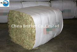 China 155GSM Gravure Printing Hay Bale Sleeves Polypropylene Woven Rolls Custom Length supplier