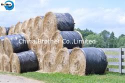 China 100gsm PP / HDPE Woven Hay Bale Sleeves Fabric Gravure Printing For Building supplier