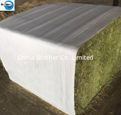 China Eco Friendly Plastic Hay Bale Covers Woven Polypropylene Fabric 0.6 - 1.1 Mm Thick supplier
