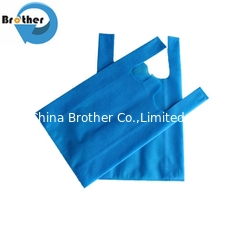 China Cheap Price Emboss Non Woven Advertisement Bag Big Size PP Non Woven Shopping T-Shirt Bags for Supermarket supplier