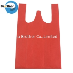 China Retail Shopping Handle PP Vest Non Woven Nonwoven Die Cut T-Shirt Bag supplier