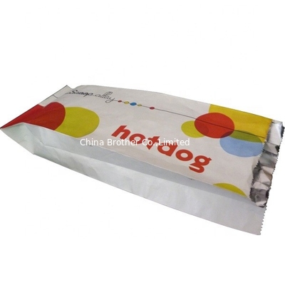 Aluminium Foil Lined Customized Hot Food Packaging Aluminium Foil Paper Takeaway Bags supplier