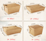 Good quality Cake paper package easy to take printed brown kraft paper cake boxes with handle supplier